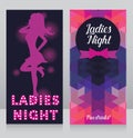 Template for ladies night party invitation Royalty Free Stock Photo