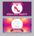 Template for Ladies night party invitation Royalty Free Stock Photo
