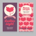 Template for Ladies night party invitation Royalty Free Stock Photo