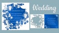 Template for laser cutting, plotter, and silkscreen printing. Vine. Grape. Inscription-wedding Royalty Free Stock Photo