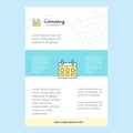 Template layout for Calendar comany profile ,annual report, presentations, leaflet, Brochure Vector Background