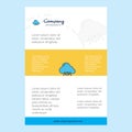 Template layout for Cloud circuit comany profile ,annual report, presentations, leaflet, Brochure Vector Background