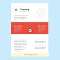 Template layout for Cloud setting comany profile ,annual report, presentations, leaflet, Brochure Vector Background Royalty Free Stock Photo