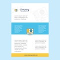 Template layout for Internet browsing comany profile ,annual report, presentations, leaflet, Brochure Vector Background