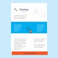 Template layout for Internet setting comany profile ,annual report, presentations, leaflet, Brochure Vector Background