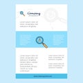 Template layout for Search avatar comany profile ,annual report, presentations, leaflet, Brochure Vector Background