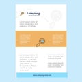 Template layout for Search goods online comany profile ,annual report, presentations, leaflet, Brochure Vector Background