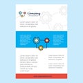 Template layout for Setting comany profile ,annual report, presentations, leaflet, Brochure Vector Background