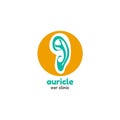 Template logo for auricle Royalty Free Stock Photo