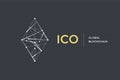Template logo for blockchain technology