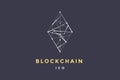 Template logo for blockchain technology