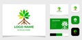 Template Logo Creative Mangrove tree Royalty Free Stock Photo