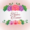 Template with lotus florish theme