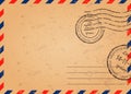 template of mail envelope Royalty Free Stock Photo