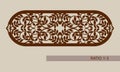 The template pattern for laser cutting decorative panel