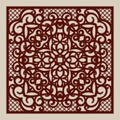 The template pattern for laser cutting decorative panel