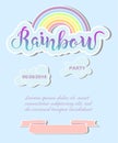 Template for Rainbow party