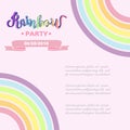 Template for Rainbow party