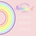 Template for Rainbow party