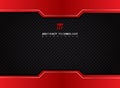 Template red and black contrast abstract technology background. Royalty Free Stock Photo