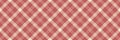Template seamless textile fabric, ragged background tartan vector. Professional pattern check texture plaid in light and red