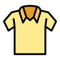 Template shirt icon vector flat