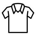 Template shirt icon outline vector. Blank design