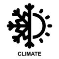 climate, clime, weather, season, climate change, meteorology outline icon Royalty Free Stock Photo