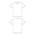 Template t-shirt vector illustration flat sketch design