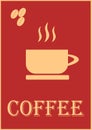 Template for text for coffee shop cafe.