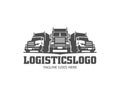 Truck Logo, cargo logo, delivery cargo trucks, Logistic logo