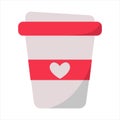 Valentine\'s Cute Drink Illustration