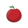 Apple Fruits Sticker Cartoon