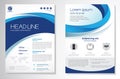 Vector Brochure Flyer design Layout template, size A4, Front page and back page, infographics. Easy to use and edit.