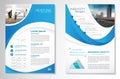 Vector Brochure Flyer design Layout template, size A4, Front page and back page, infographics. Easy to use and edit.