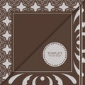 Template of Vector ornamental pattern Royalty Free Stock Photo
