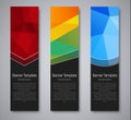 Template vertical web banner