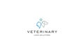 Template veterinary logo design solution