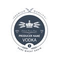 Template vodka label Royalty Free Stock Photo