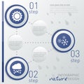 Template weather infographic. with icon and steps