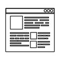 template webpage browser icon vector illustration