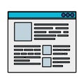 template webpage browser icon vector illustration