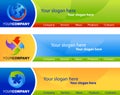 Template of website banners