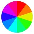 Template wheel fortune, color palette, vector Royalty Free Stock Photo