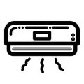 Air conditioner electronic cooler vector icon Royalty Free Stock Photo