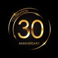 Template 30 Years Anniversary Vector Illustration