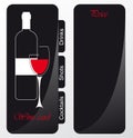 Templates of alcohol card Royalty Free Stock Photo
