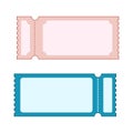 Templates blank coupon, ticket, label and tag,