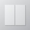 Vector empty collage board two images, photo Royalty Free Stock Photo