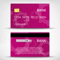 Templates of credit cards design